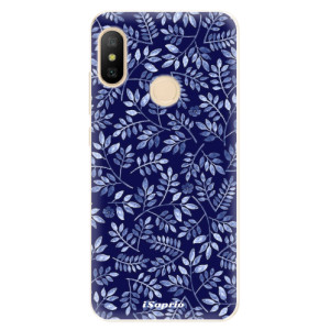 Silikonové pouzdro iSaprio - Xiaomi Mi A2 Lite - Blue Leaves 05