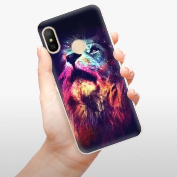 Silikonové pouzdro iSaprio - Xiaomi Mi A2 Lite - Lion in Colors