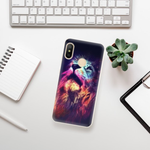 Silikonové pouzdro iSaprio - Xiaomi Mi A2 Lite - Lion in Colors