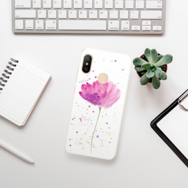 Silikonové pouzdro iSaprio - Xiaomi Mi A2 Lite - Poppies