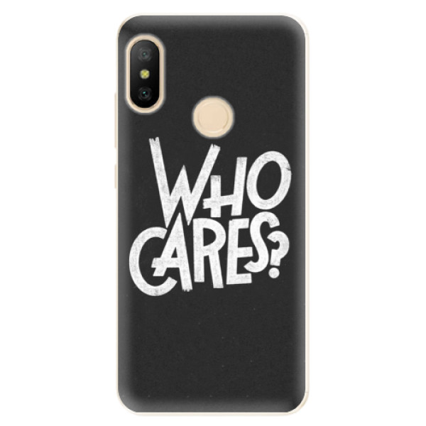 Odolné silikonové pouzdro iSaprio - Who Cares - Xiaomi Mi A2 Lite