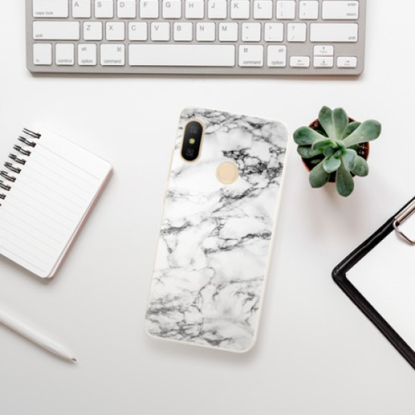 Silikonové pouzdro iSaprio - Xiaomi Mi A2 Lite - White Marble 01