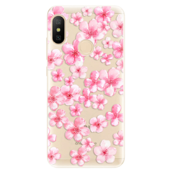 Silikonové odolné pouzdro iSaprio - Flower Pattern 05 na mobil Xiaomi Mi A2 Lite (Silikonový kryt, obal, pouzdro iSaprio - Flower Pattern 05 na mobilní telefon Xiaomi Mi A2 Lite)
