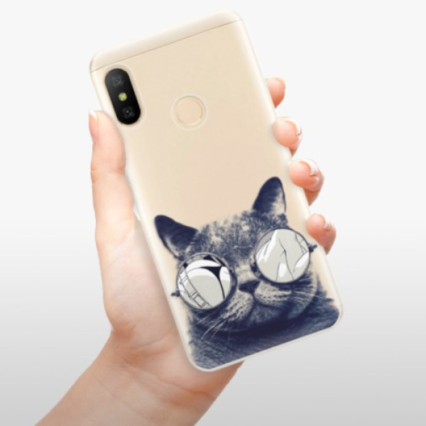Silikonové pouzdro iSaprio - Xiaomi Mi A2 Lite - Crazy Cat 01