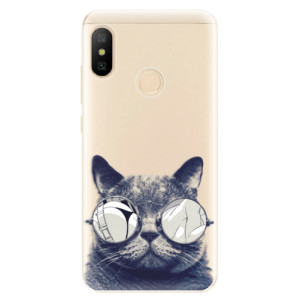 Silikonové pouzdro iSaprio - Xiaomi Mi A2 Lite - Crazy Cat 01