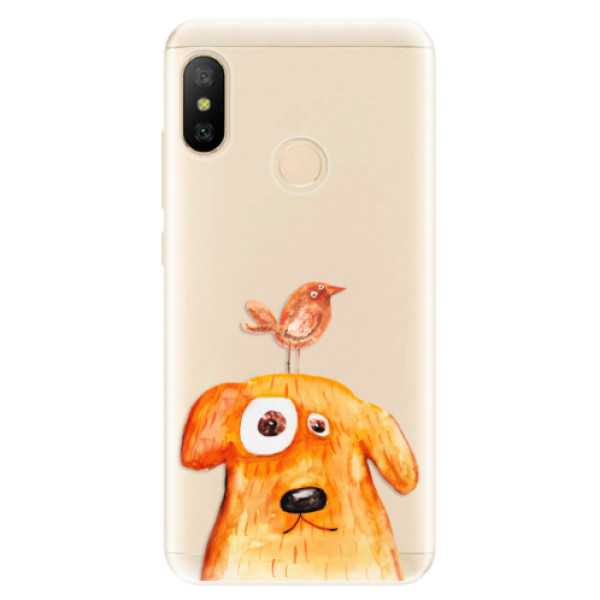 Odolné silikonové pouzdro iSaprio - Dog And Bird - Xiaomi Mi A2 Lite