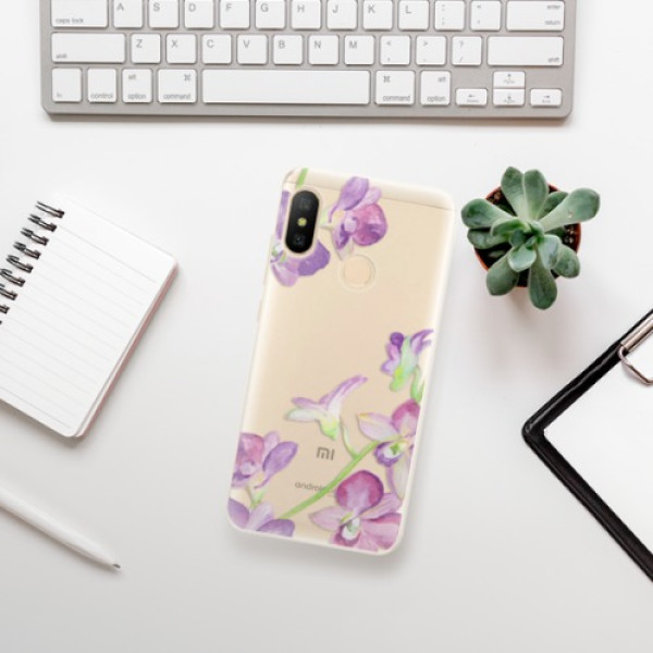 Silikonové pouzdro iSaprio - Xiaomi Mi A2 Lite - Purple Orchid