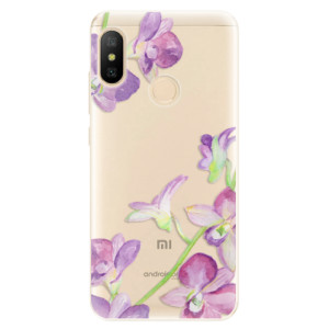 Silikonové pouzdro iSaprio - Xiaomi Mi A2 Lite - Purple Orchid