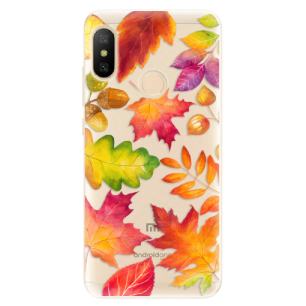 Silikonové odolné pouzdro iSaprio - Autumn Leaves 01 na mobil Xiaomi Mi A2 Lite (Silikonový kryt, obal, pouzdro iSaprio - Autumn Leaves 01 na mobilní telefon Xiaomi Mi A2 Lite)