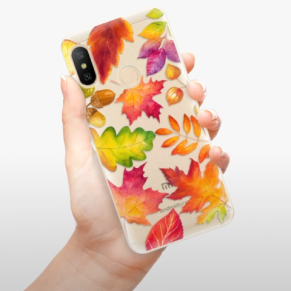 Silikonové pouzdro iSaprio - Xiaomi Mi A2 Lite - Autumn Leaves 01