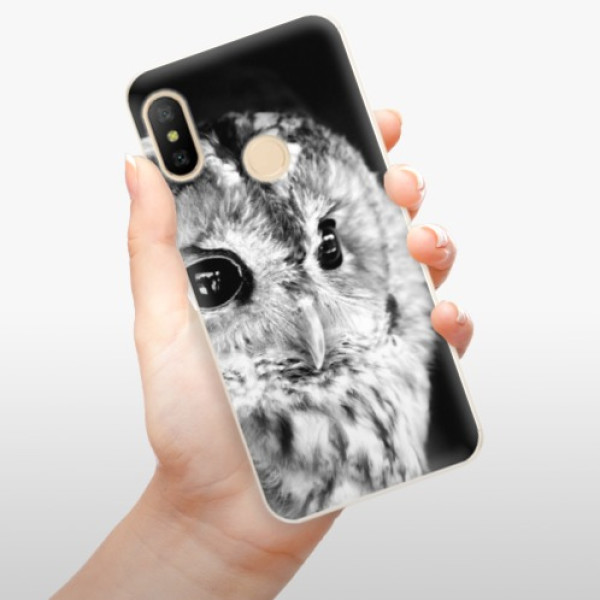 Silikonové pouzdro iSaprio - Xiaomi Mi A2 Lite - BW Owl