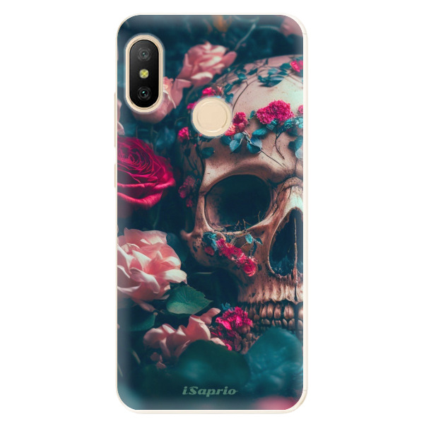 Odolné silikonové pouzdro iSaprio - Skull in Roses - Xiaomi Mi A2 Lite