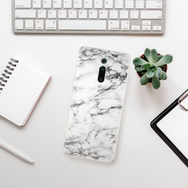 Silikonové pouzdro iSaprio - Xiaomi Mi 9T Pro - White Marble 01