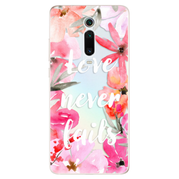 Odolné silikonové pouzdro iSaprio - Love Never Fails - Xiaomi Mi 9T Pro