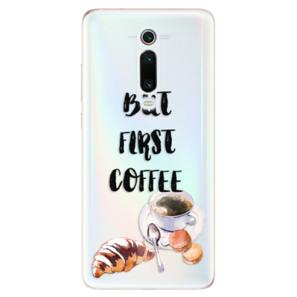 Odolné silikonové pouzdro iSaprio - First Coffee - Xiaomi Mi 9T Pro