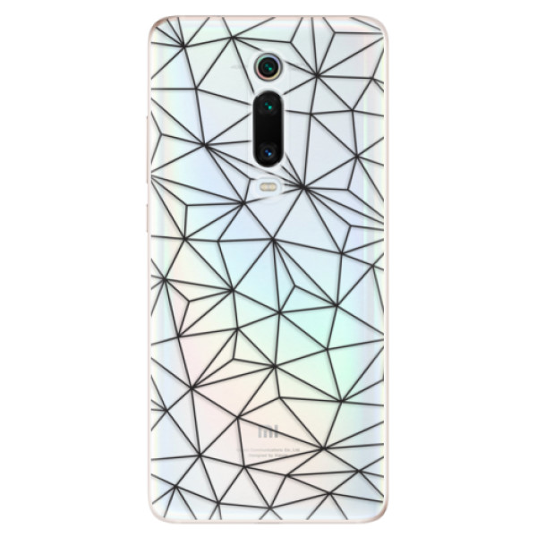 Odolné silikonové pouzdro iSaprio - Abstract Triangles 03 - black - Xiaomi Mi 9T Pro