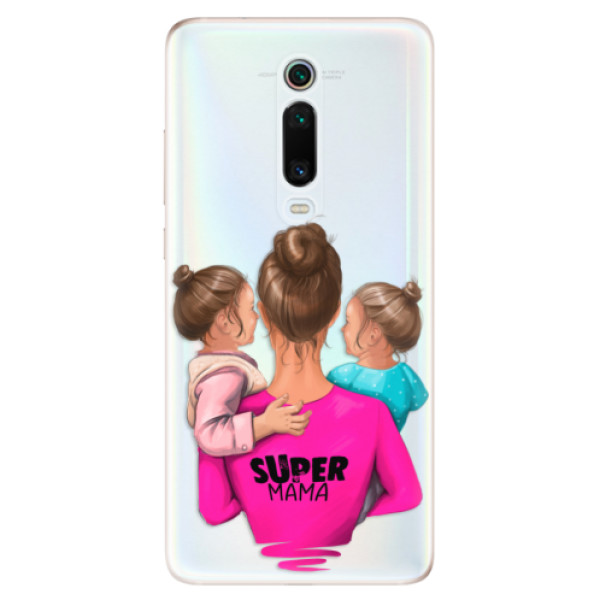 Silikonové odolné pouzdro iSaprio - Super Mama - Two Girls na mobil Xiaomi Mi 9T Pro (Silikonový kryt, obal, pouzdro iSaprio - Super Mama - Two Girls na mobilní telefon Xiaomi Mi 9T Pro)