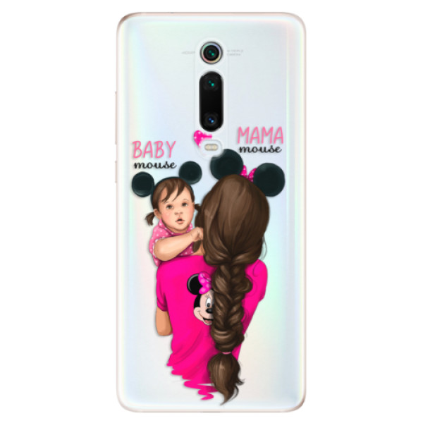 Odolné silikonové pouzdro iSaprio - Mama Mouse Brunette and Girl - Xiaomi Mi 9T Pro