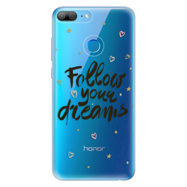 Odolné silikonové pouzdro iSaprio - Follow Your Dreams - black - Huawei Honor 9 Lite