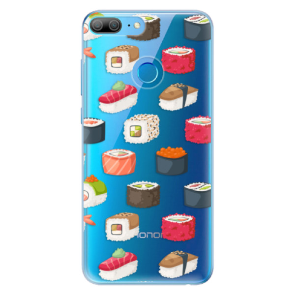 Odolné silikonové pouzdro iSaprio - Sushi Pattern na mobil Honor 9 Lite (Odolné silikonové pouzdro, kryt, obal iSaprio - Sushi Pattern na mobil Honor 9 Lite)