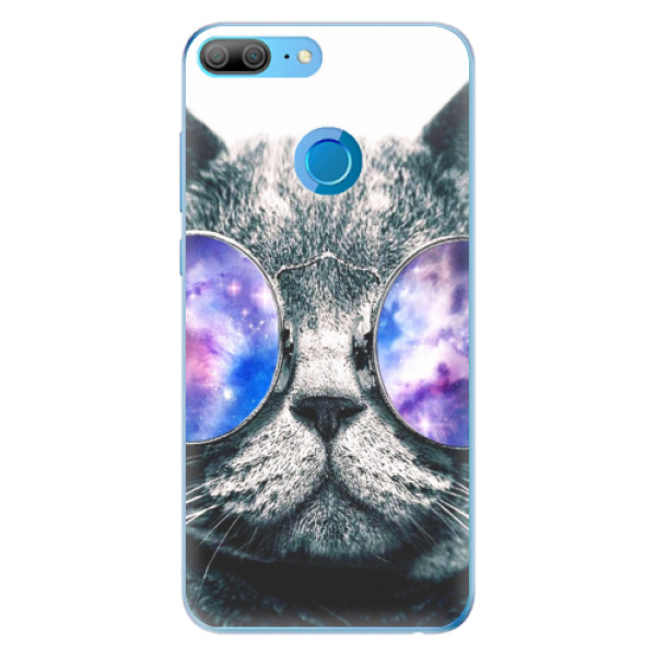 Odolné silikonové pouzdro iSaprio - Galaxy Cat na mobil Honor 9 Lite (Odolné silikonové pouzdro, kryt, obal iSaprio - Galaxy Cat na mobil Honor 9 Lite)