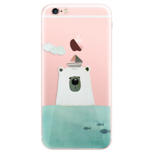 Odolné silikonové pouzdro iSaprio - Bear With Boat na mobil Apple iPhone 6 Plus / 6S Plus
