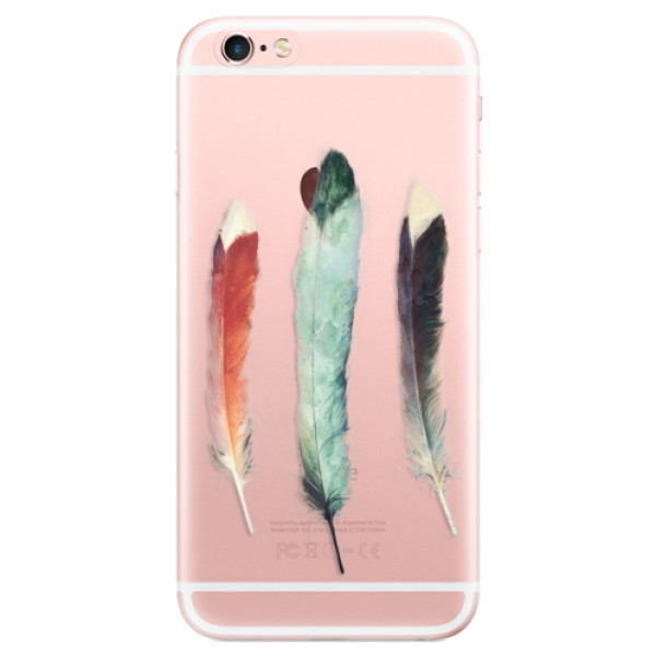 Odolné silikonové pouzdro iSaprio - Three Feathers - iPhone 6 Plus/6S Plus