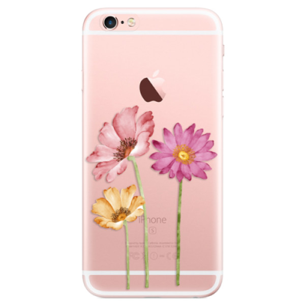 Odolné silikonové pouzdro iSaprio - Three Flowers - iPhone 6 Plus/6S Plus