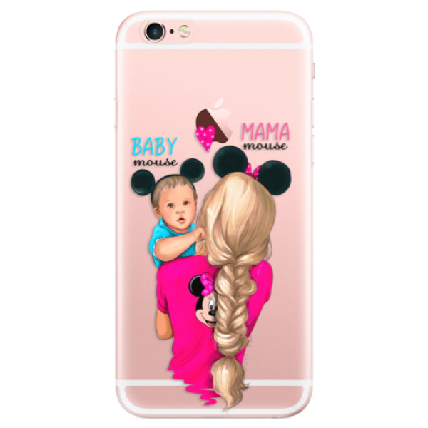 Odolné silikonové pouzdro iSaprio - Mama Mouse Blonde and Boy - iPhone 6 Plus/6S Plus