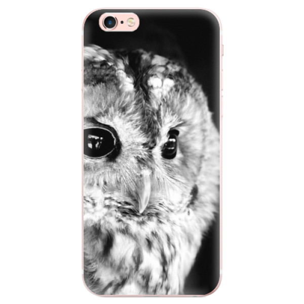 Odolné silikonové pouzdro iSaprio - BW Owl - iPhone 6 Plus/6S Plus