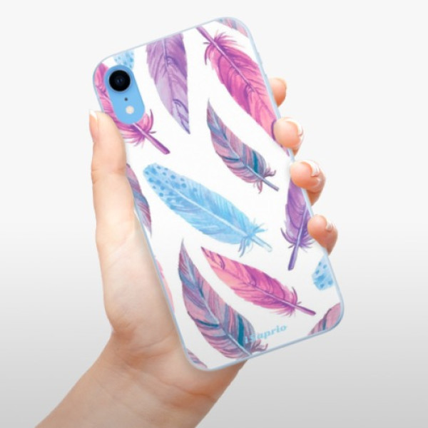 Silikonové pouzdro iSaprio - Apple iPhone XR - Feather Pattern 10