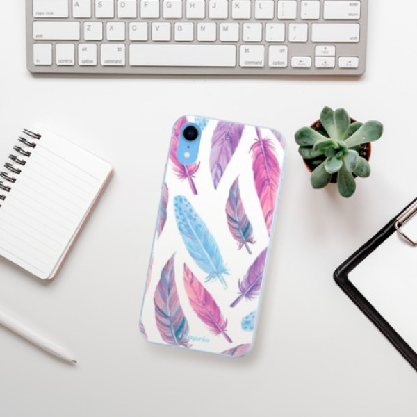 Silikonové pouzdro iSaprio - Apple iPhone XR - Feather Pattern 10