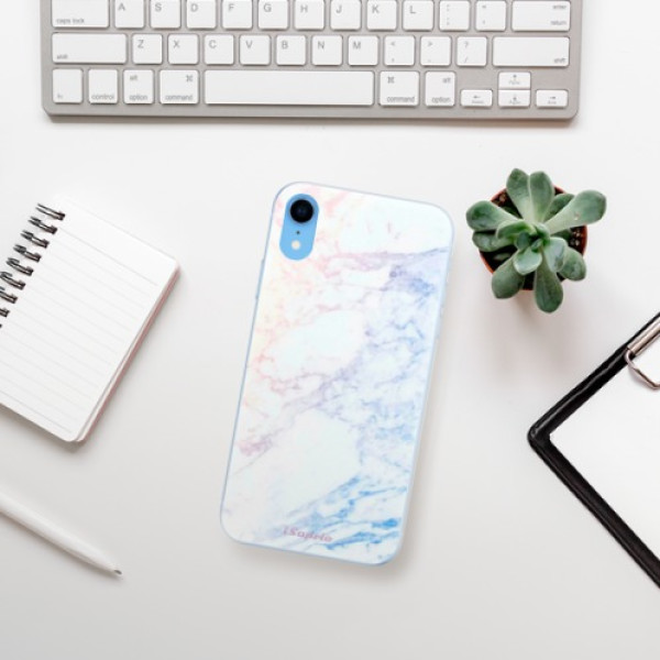 Silikonové pouzdro iSaprio - Apple iPhone XR - Raibow Marble 10