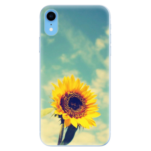 Odolné silikonové pouzdro iSaprio - Sunflower 01 na mobil Apple iPhone XR (Odolné silikonové pouzdro, kryt, obal iSaprio - Sunflower 01 na mobil Apple iPhone XR)