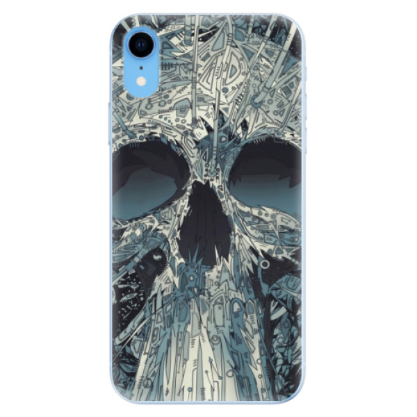 Odolné silikonové pouzdro iSaprio - Abstract Skull - iPhone XR