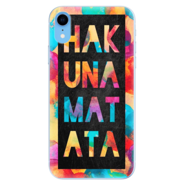 Odolné silikonové pouzdro iSaprio - Hakuna Matata 01 na mobil Apple iPhone XR (Odolné silikonové pouzdro, kryt, obal iSaprio - Hakuna Matata 01 na mobil Apple iPhone XR)