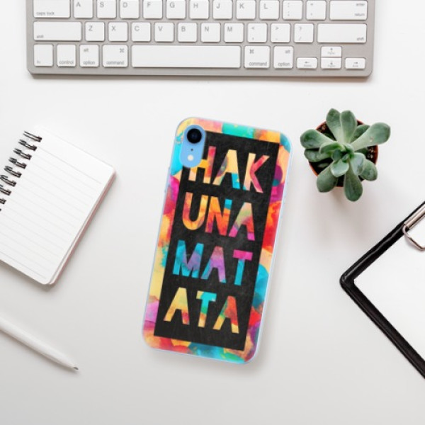 Silikonové pouzdro iSaprio - Apple iPhone XR - Hakuna Matata 01