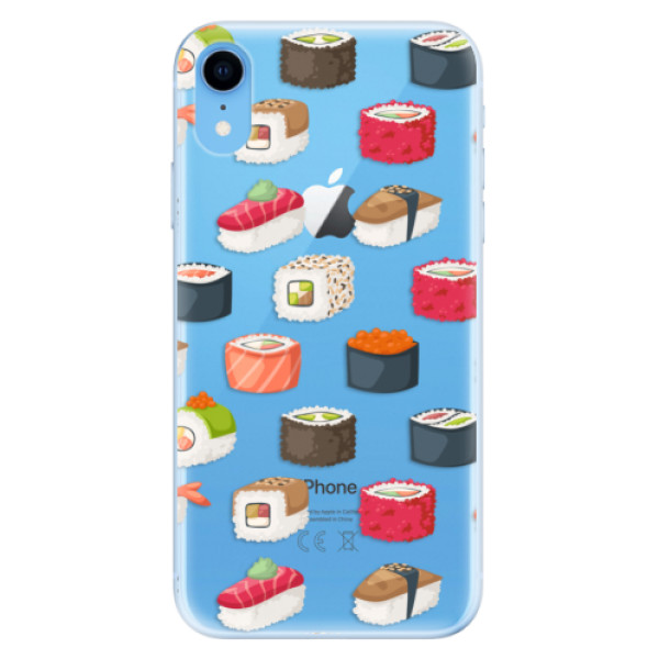 Odolné silikonové pouzdro iSaprio - Sushi Pattern - iPhone XR