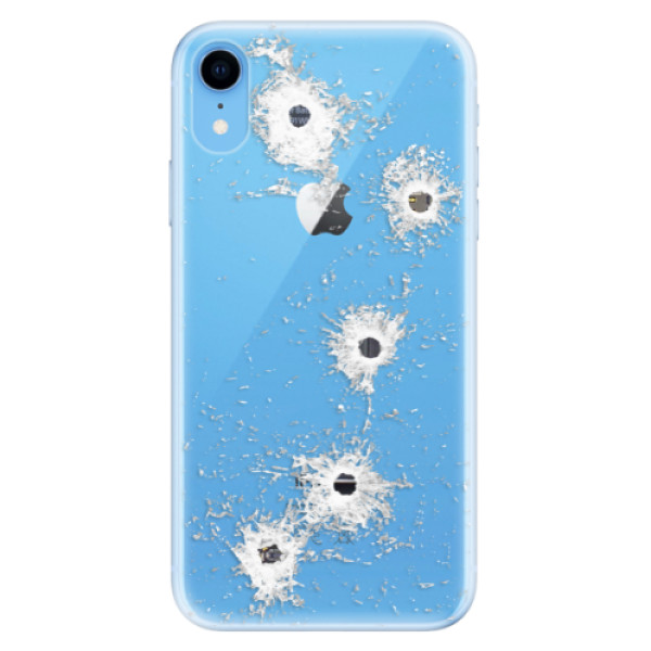 Odolné silikonové pouzdro iSaprio - Gunshots - iPhone XR