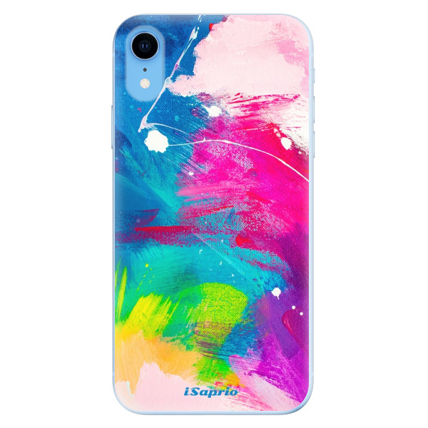 Odolné silikonové pouzdro iSaprio - Abstract Paint 03 - iPhone XR