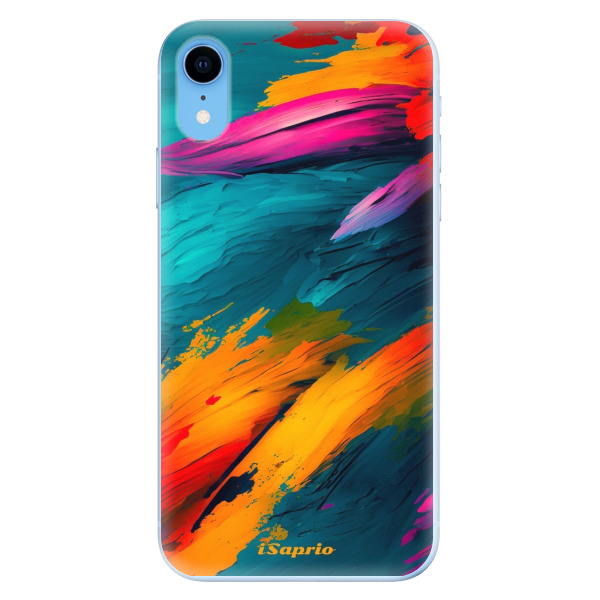 Odolné silikonové pouzdro iSaprio - Blue Paint - iPhone XR