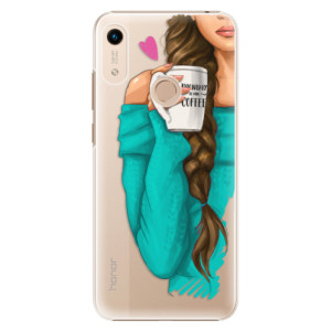 Plastové pouzdro iSaprio - My Coffe and Brunette Girl na mobil Honor 8A