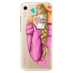 Plastové pouzdro iSaprio - My Coffe and Blond Girl na mobil Honor 8A
