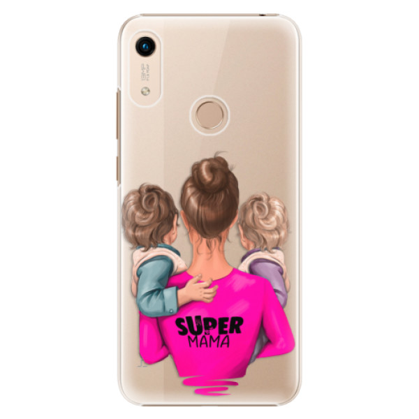 Levně Plastové pouzdro iSaprio - Super Mama - Two Boys - Huawei Honor 8A