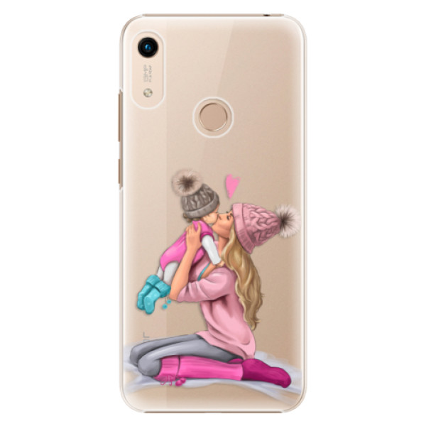 Levně Plastové pouzdro iSaprio - Kissing Mom - Blond and Girl - Huawei Honor 8A