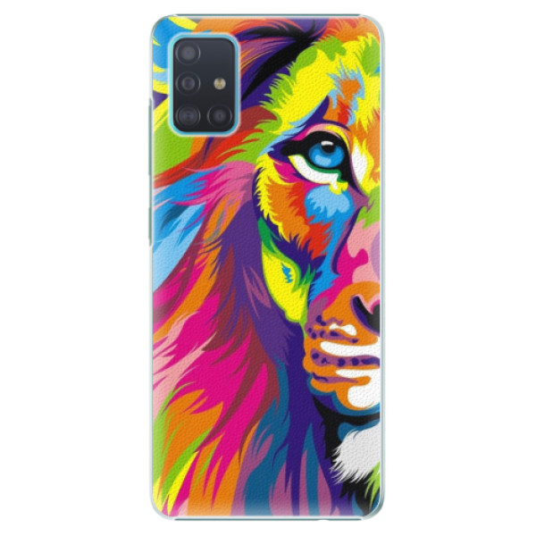 Plastové pouzdro iSaprio - Rainbow Lion - Samsung Galaxy A51