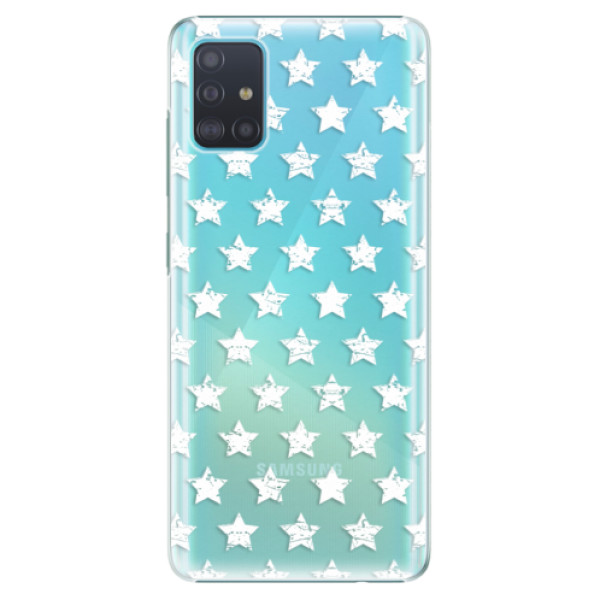 Plastové pouzdro iSaprio - Stars Pattern - white - Samsung Galaxy A51