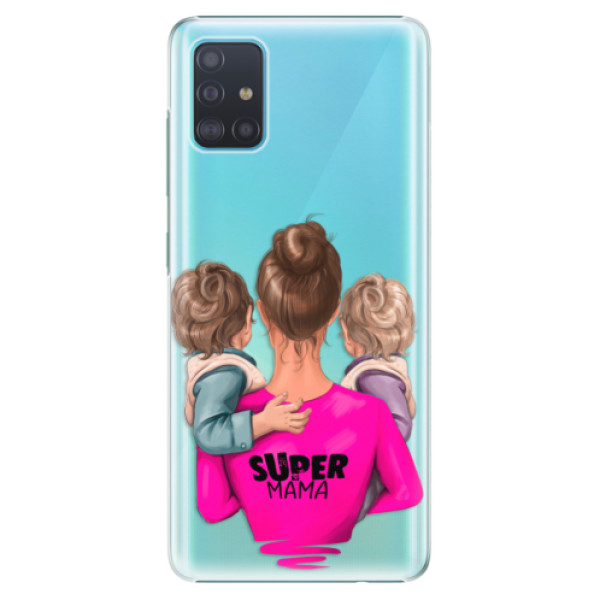 Plastové pouzdro iSaprio - Super Mama - Two Boys - Samsung Galaxy A51