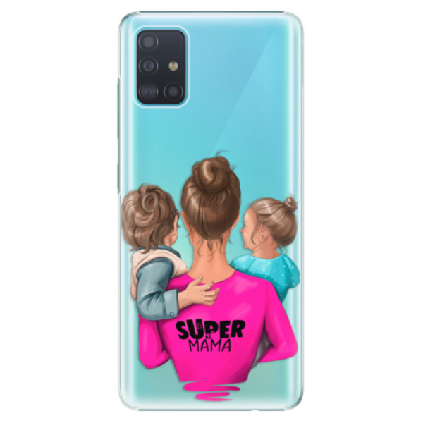 Plastové pouzdro iSaprio - Super Mama - Boy and Girl - Samsung Galaxy A51