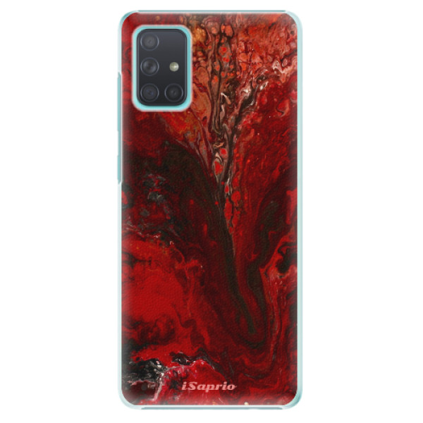 Plastové pouzdro iSaprio - RedMarble 17 - Samsung Galaxy A71